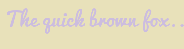 Image with Font Color CCBDDF and Background Color E8E1BA
